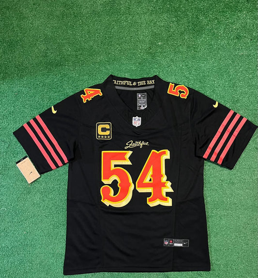 San Francisco 49ers Fred Warner black jersey