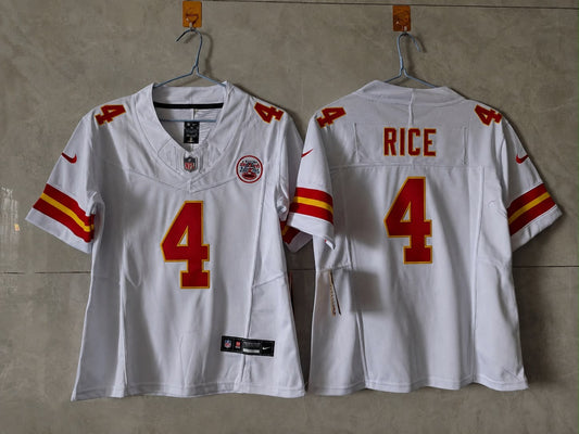 KANSAS CITY CHIEFS RASHEE RICE WHITE JERSEY