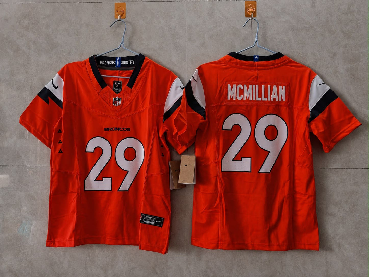 DENVER BRONCOS JA'QUAN MCMILLIAN ORANGE JERSEY
