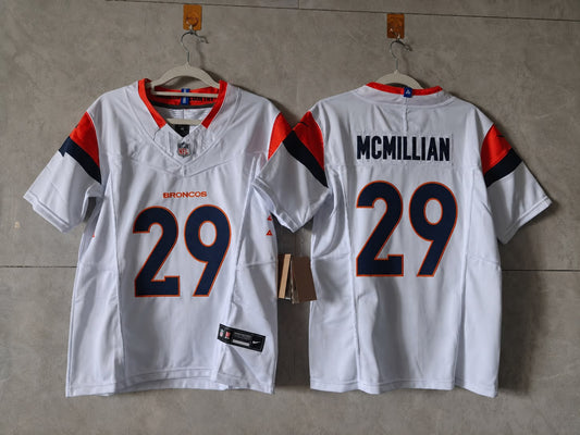 DENVER BRONCOS JA'QUAN MCMILLIAN WHITE JERSEY