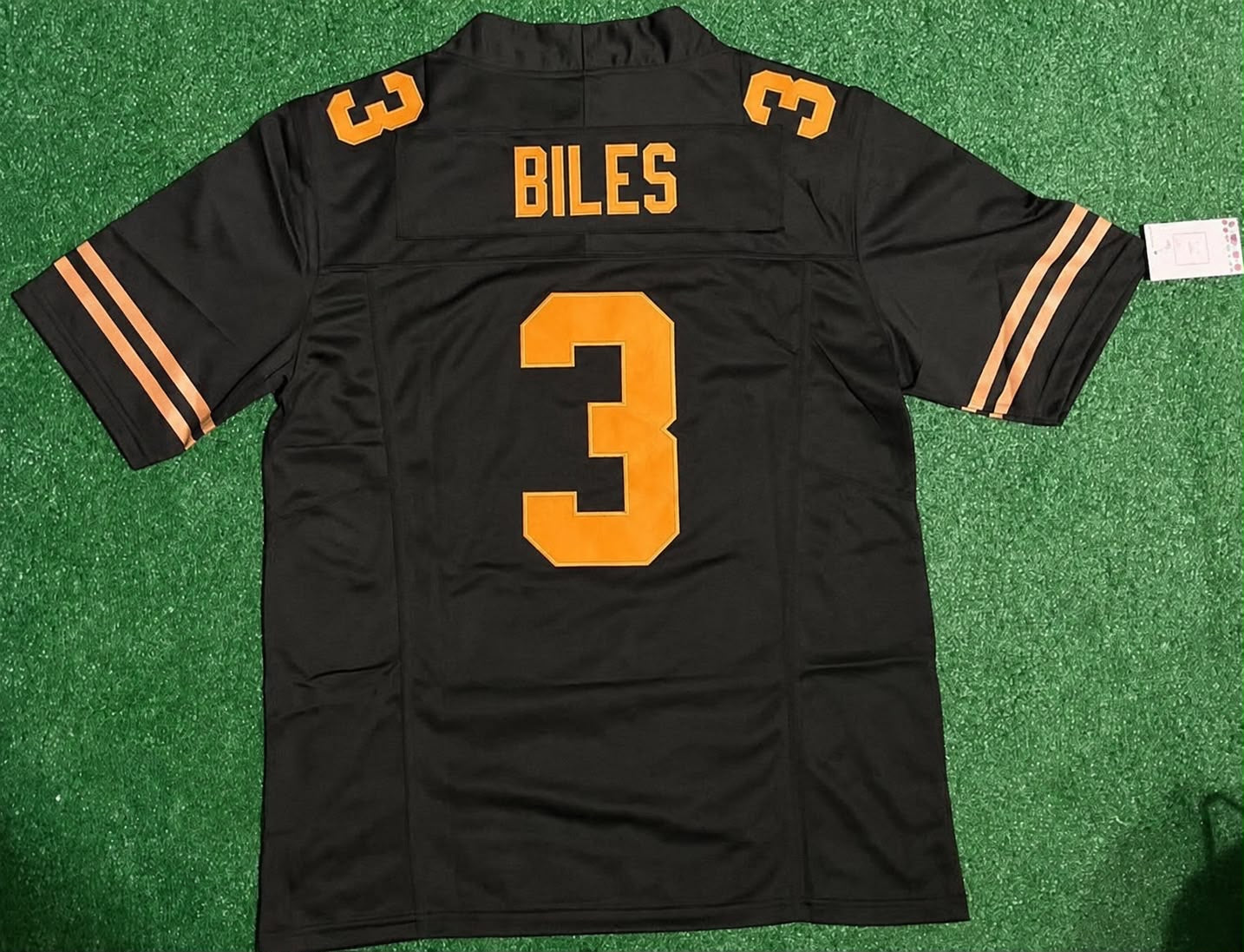 TEXAS LONGHORNS RASHEEM BILES BLACK JERSEY