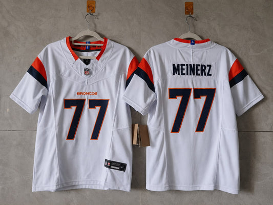 DENVER BRONCOS QUINN MENERZ WHITE JERSEY