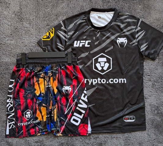 CHARLES OLIVEIRA BLACK AND RED COMBO