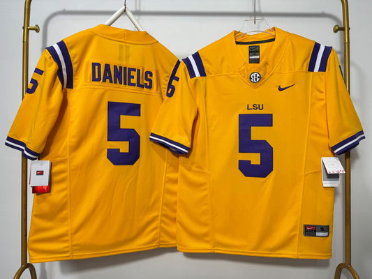 LSU TIGERS JAYDEN DANIELS GOLD JERSEY