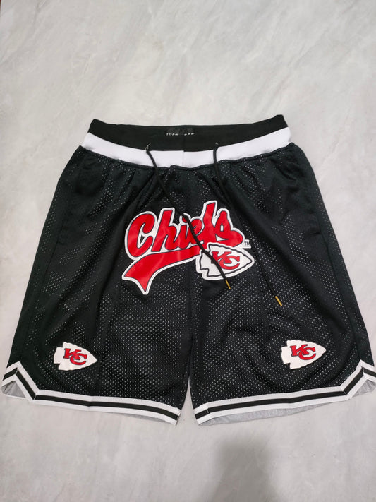 KANSAS CITY CHIEFS BLACK SHORTS