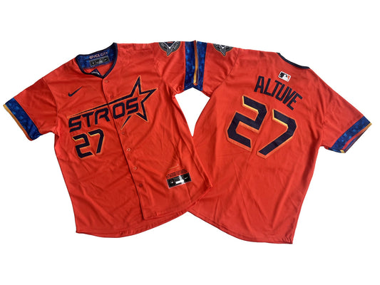 Houston Astros Jose Altuve Orange Jersey