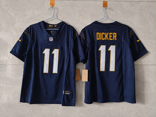 LOS ANGELES CHARGERS CAMERON DICKER DARK BLUE JERSEY