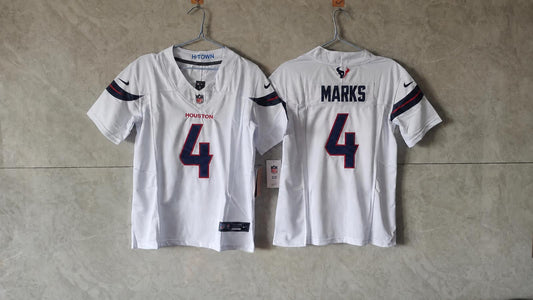 HOUSTON TEXANS WOODY MARKS WHITE JERSEY