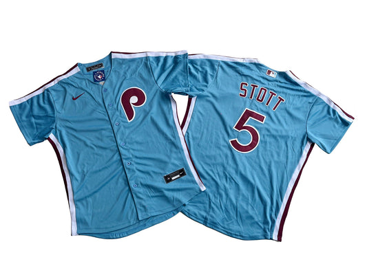 PHILADELPHIA PHILLIES BRYSON STOTT BLUE JERSEY