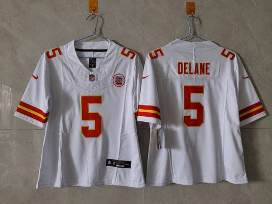 KANSAS CITY CHIEFS MANSOOR DELANE WHITE JERSEY