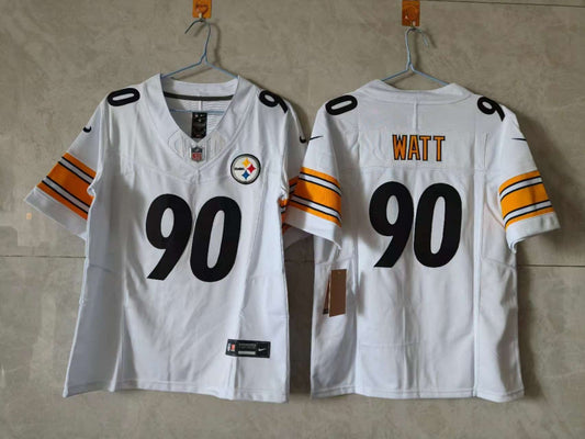 PITTSBURGH STEELERS TJ WATT WHITE JERSEY