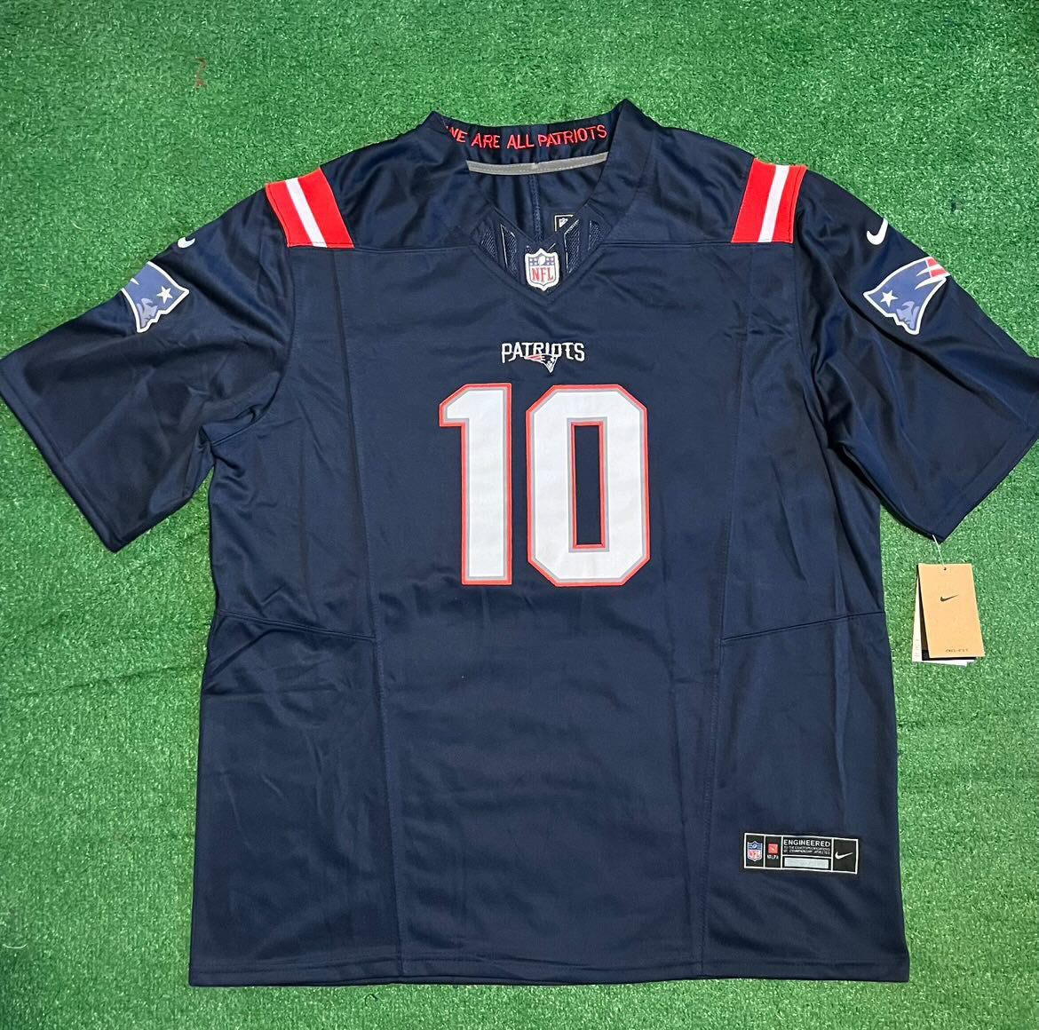 New England Patriots Drake Maye blue Jersey ￼