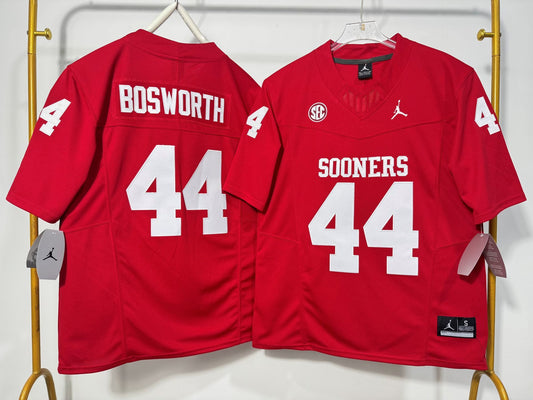 OKLAHOMA SOONERS BRIAN BOSWORTH RED JERSEY