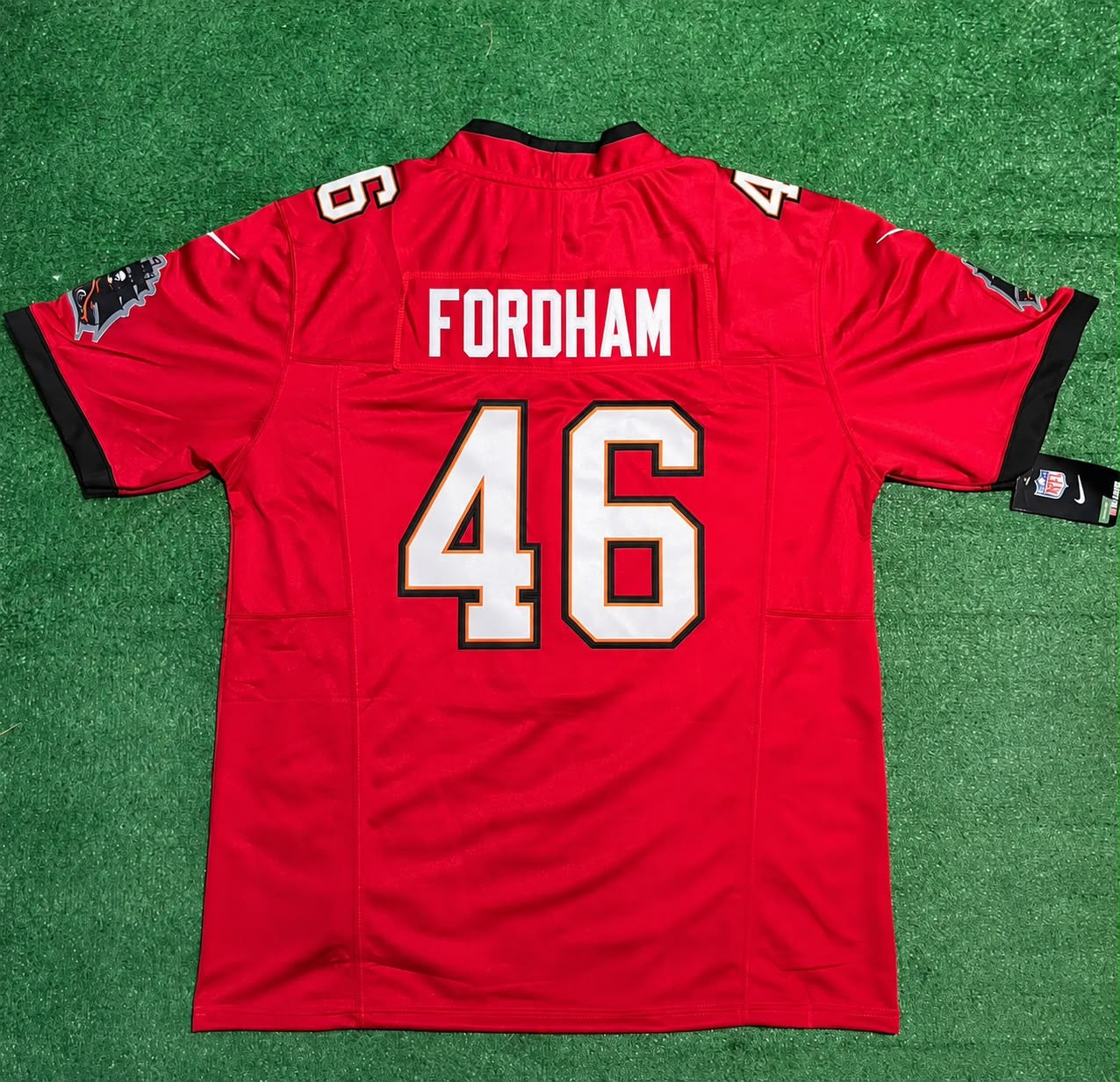 TAMPA BAY BUCCANEERS CADEN FORDHAM RED JERSEY