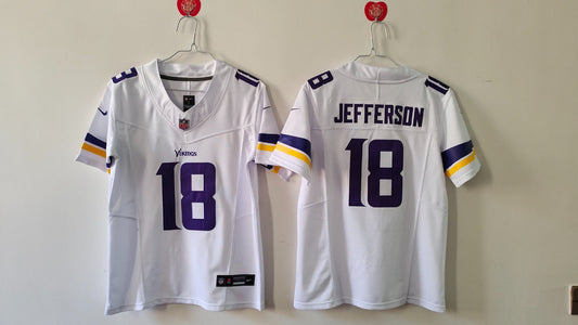 MINNESOTA VIKINGS JUSTIN JEFFERSON WHITE JERSEY