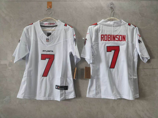 Atlanta Falcons Bijan Robinson white jersey