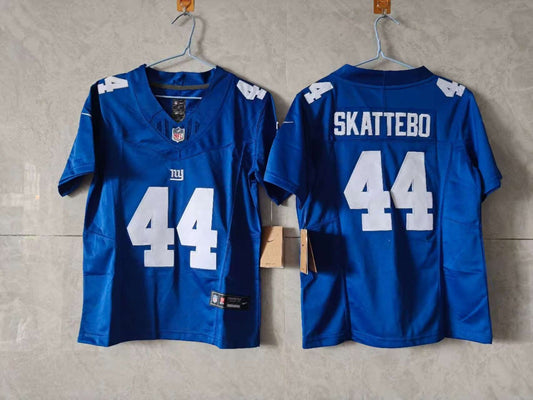New York Giants Cam Skattebo Blue Jersey