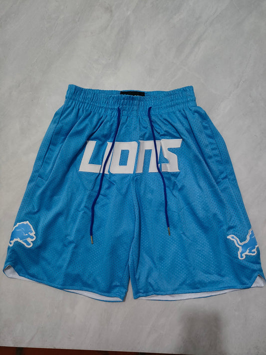 DETRIOT LIONS BLUE SHORTS