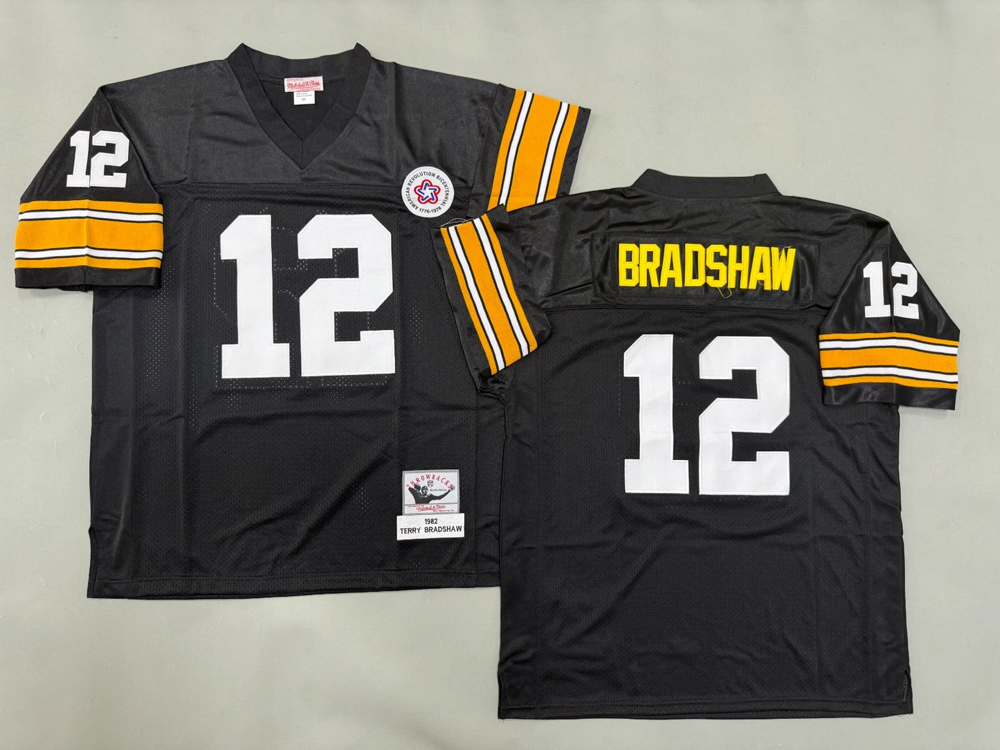 PITTSBURGH STEELERS TERRY BRADSHAW BLACK VINTAGE JERSEY