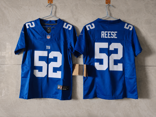 New York Giants Arvell Reese Blue Jersey