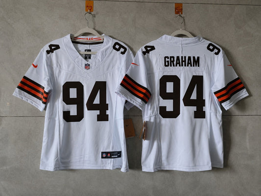 CLEVELAND BROWNS MASON GRAHAM, WHITE JERSEY