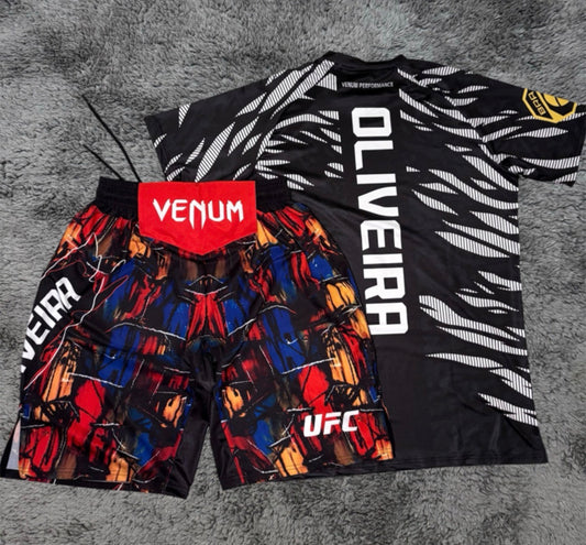 CHARLES OLIVEIRA BLACK AND RED COMBO
