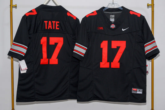OHIO STATE BUCKEYES CARNELL TATE BLACK JERSEY
