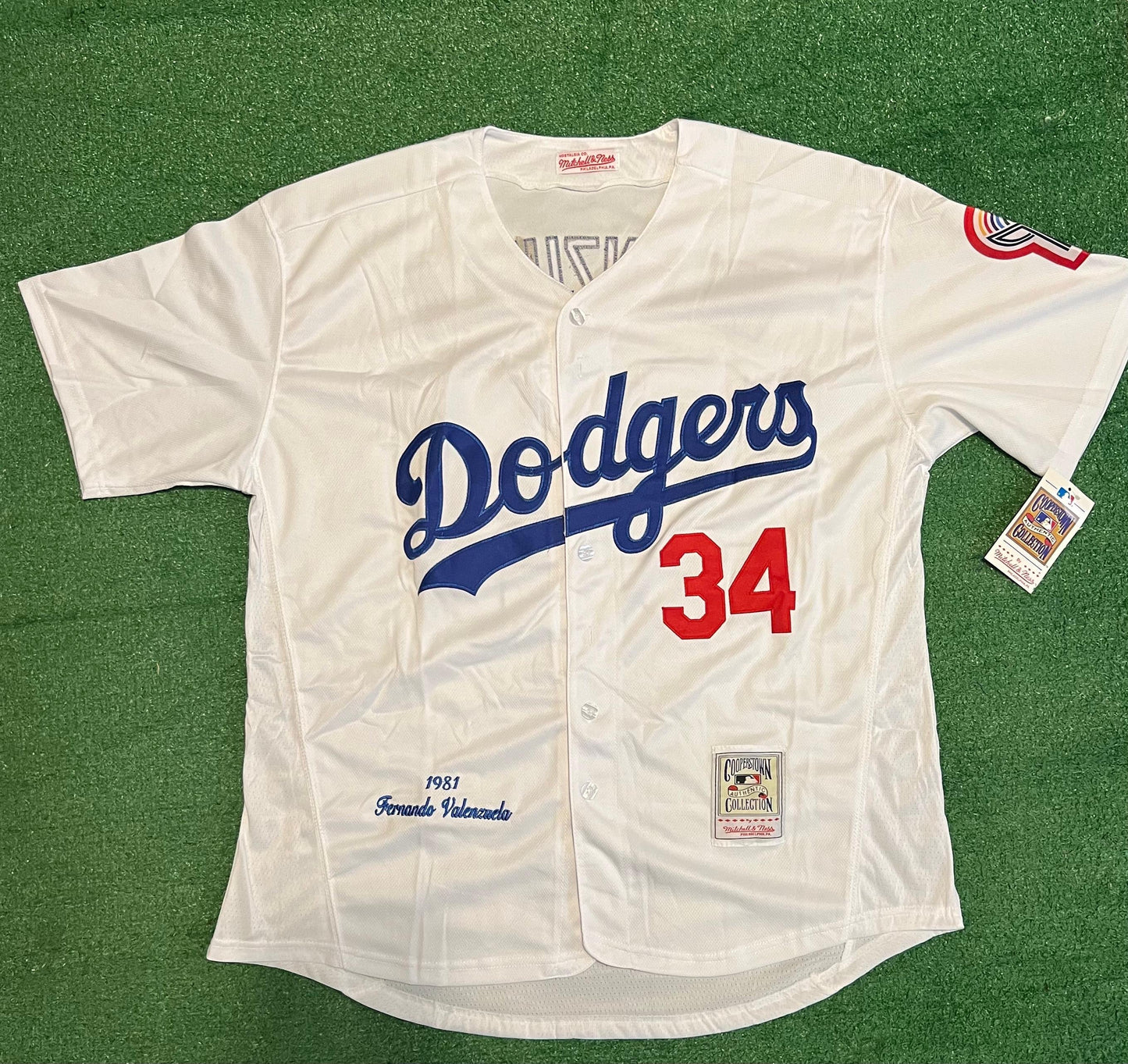 Fernando Valenzuela White Los Angeles Dodgers Jersey