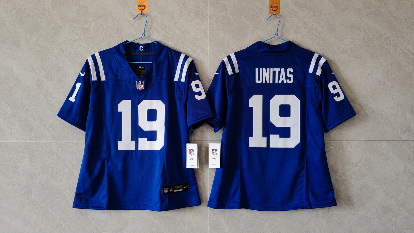 INDIANAPOLIS COLTS JOHNNY UNITAS BLUE JERSEY