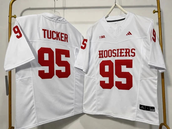 INDIANA HOOSIERS TYRIQUE TUCKER WHITE JERSEY