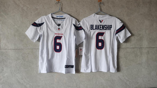 HOUSTON TEXANS REED BLAKENSHIP WHITE JERSEY