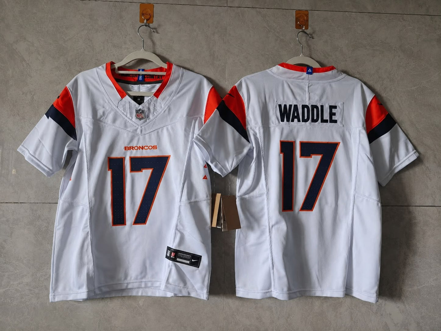 Denver Broncos Jaylen Waddle White Jersey