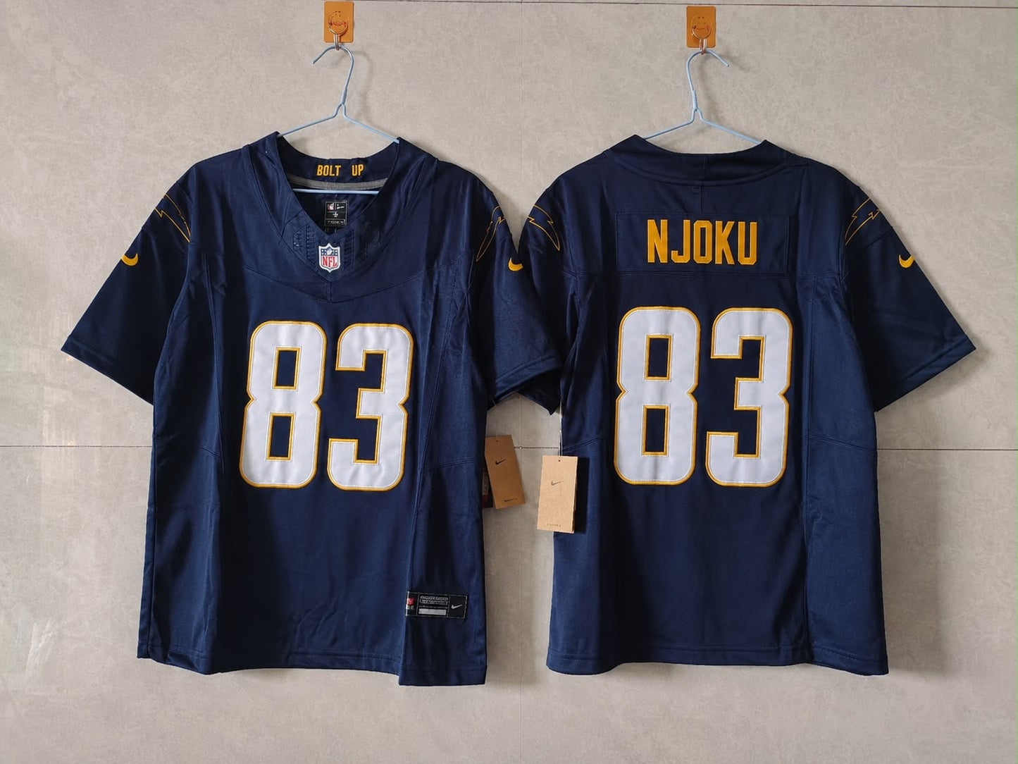 LOS ANGELES CHARGERS DAVID NJOKU DARK BLUE JERSEY