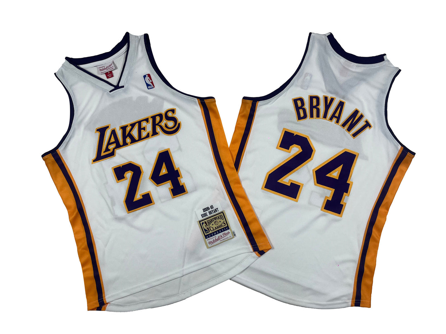 LOS ANGELES LAKERS KOBE BRYANT WHITE VINTAGE JERSEY
