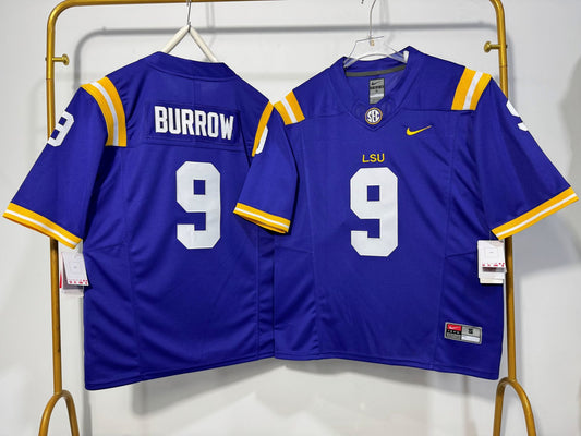 LSU TIGERS JOE BURROW PURPLE JERSEY