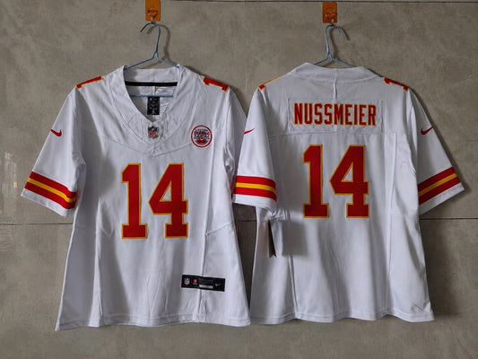 KANSAS CITY CHIEFS GARRETT NUSSMEIER WHITE JERSEY