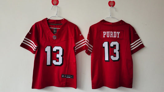 SAN FRANCISCO 49ERS BROCK PURDY THROWBACK RED JERSEY