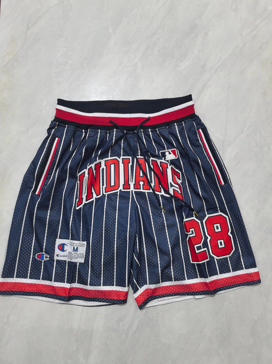 CLEVELAND INDIANS BLUE SHORTS
