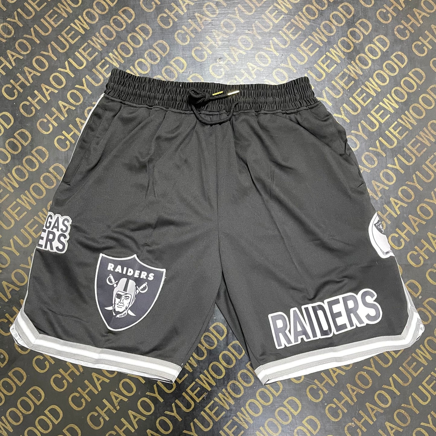 LAS VEGAS RAIDERS BLACK SHORTS