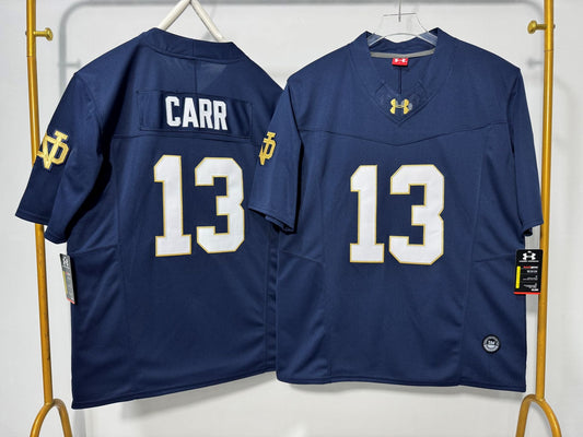 NORTE DAME FIGHTING IRISH CJ CARR BLUE JERSEY