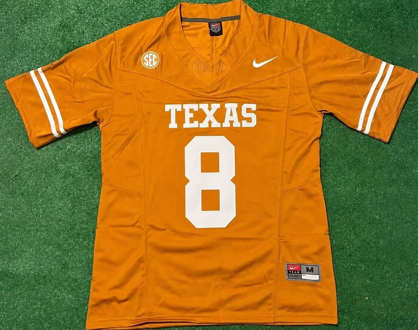 TEXAS LONGHORNS JORDAN COLEMAN ORANGE JERSEY