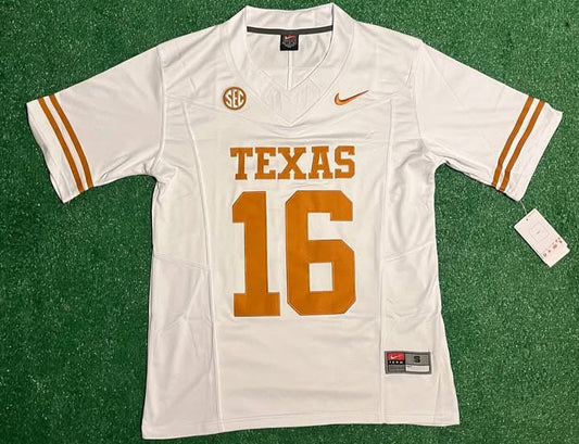 Texas Longhorns Arch Manning white jersey ￼
