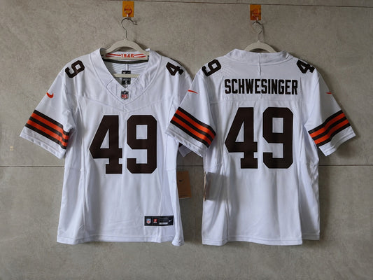 Cleveland Browns Carson Schwesinger White Jersey