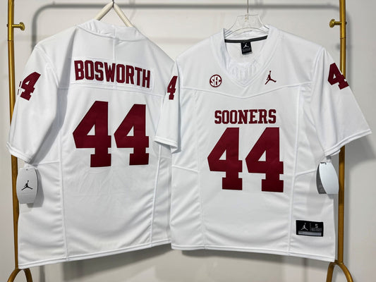 OKLAHOMA SOONERS BRIAN BOSWORTH WHITE JERSEY