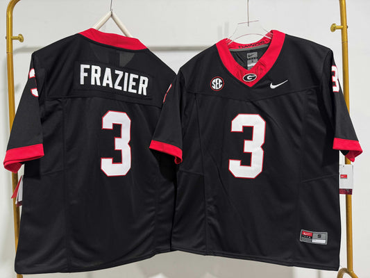 GEORGIA BULLDOGS NATE FRAZIER BLACK JERSEY