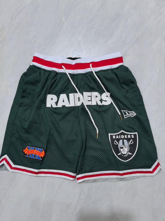 LAS VEGAS RAIDERS BLACK SHORTS
