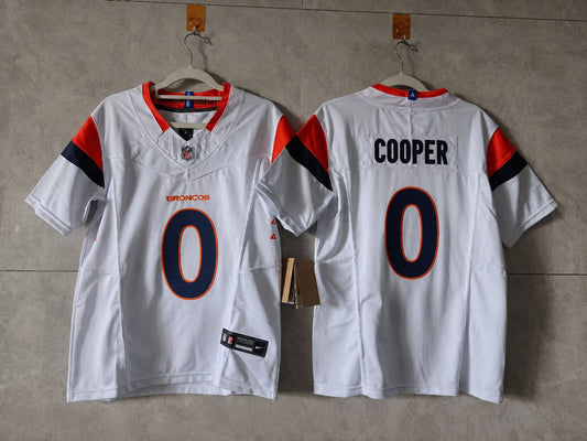 DENVER BRONCOS JONATHON COOPER WHITE JERSEY