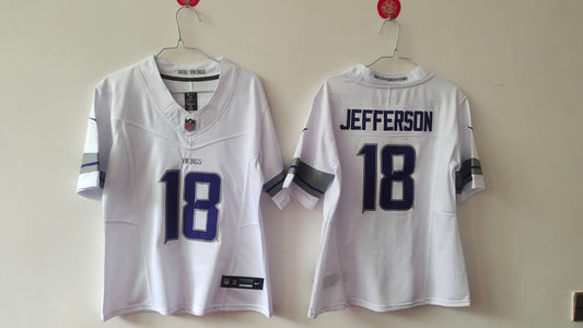 MINNESOTA VIKINGS JUSTIN JEFFERSON SNOW JERSEY