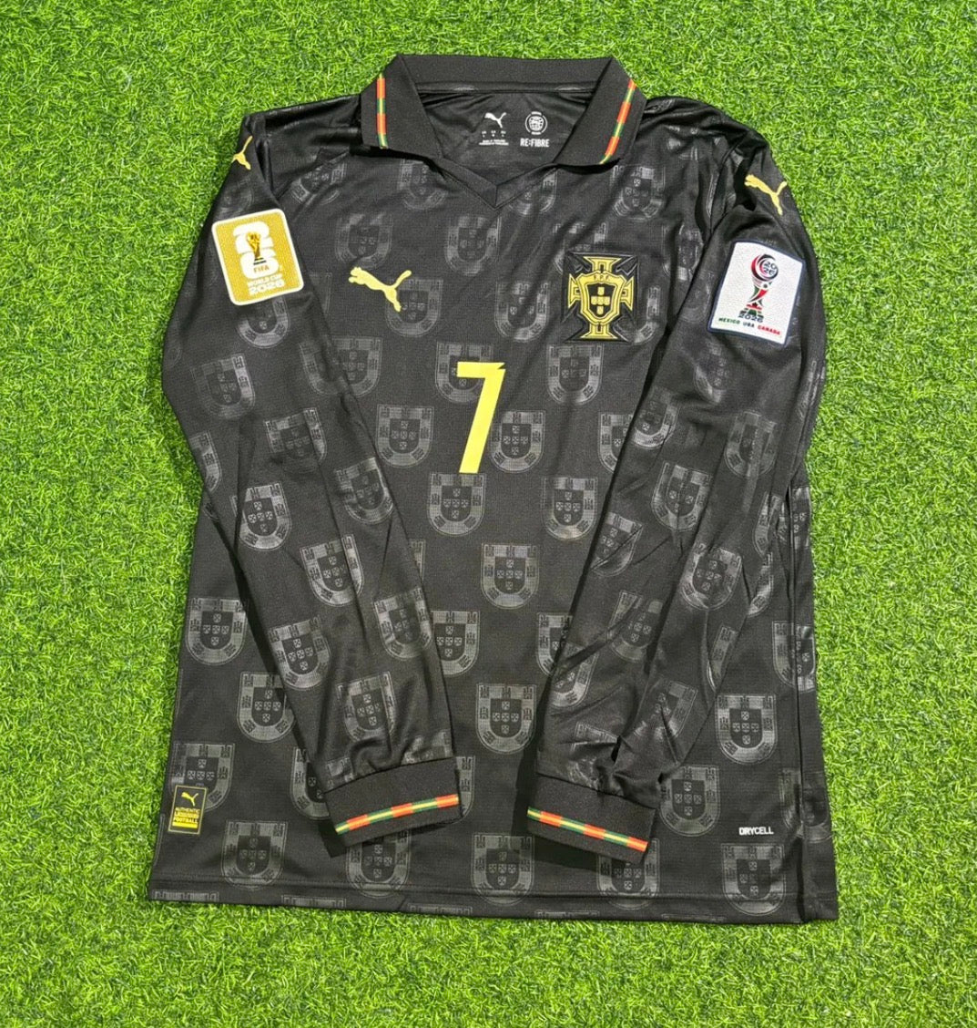 2026 World Cup Christiano Ronaldo Team Portugal Black Jersey