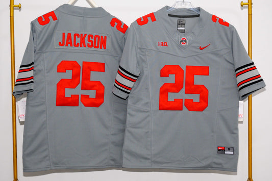OHIO STATE BUCKEYES BO JACKSON GREY JERSEY